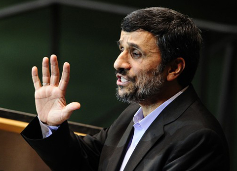 Tổng thống Iran Mahmoud Ahmadinejad phát biểu tại đại hội đồng LHQ hôm 23/9.